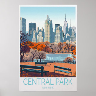 Central Park New York Resa Poster