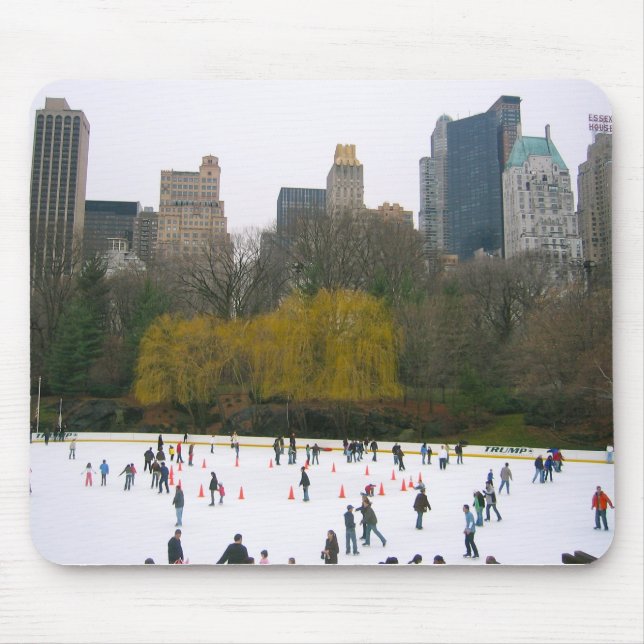 Central Park NY NYC Wollman Skating Rink Mousepad Musmatta (Framsidan)