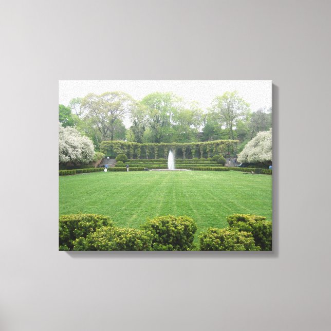 Central Park NYC Conservatory Garden Photo Canvas (Framsida)