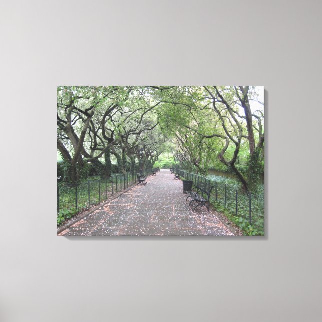 Central Park NYC Conservatory Garden Photo Canvas (Framsida)