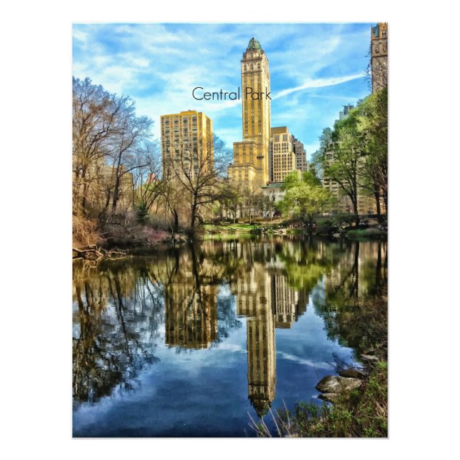Central Park, NYC, Fototryck (Framsidan)