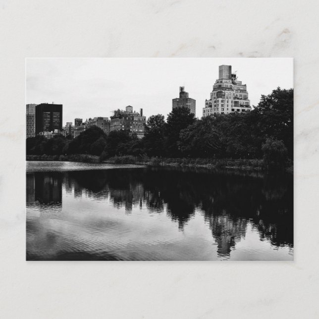 Central Park, NYC View in Black & White Vykort (Framsida)
