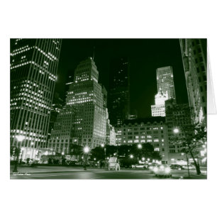 Central Park och Manhattan Skyline, New York City Hälsningskort