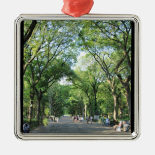 Central Park: Poet's Walk på sommaren Julgransprydnad Metall