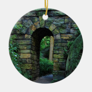 Central Park: Ramble Stone Arch Julgransprydnad Keramik