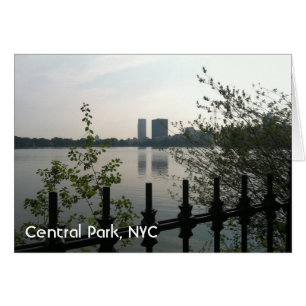 Central Park Reservoir New York City Sunrise NYC Hälsningskort