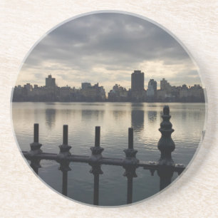 Central Park Reservoir New York City Sunrise NYC Underlägg Sandsten