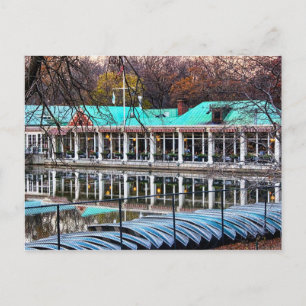 Central Park Rowboat Restaurant Boathouse Vykort