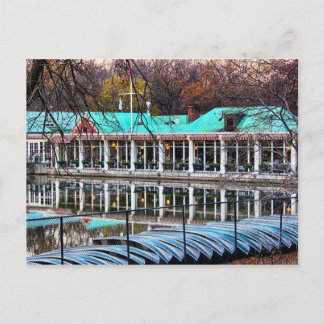 Central Park Rowboat Restaurant Boathouse Vykort
