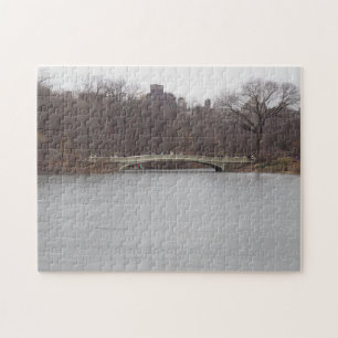 Central Park Sjö Bow Bridge New York City NYC Pussel