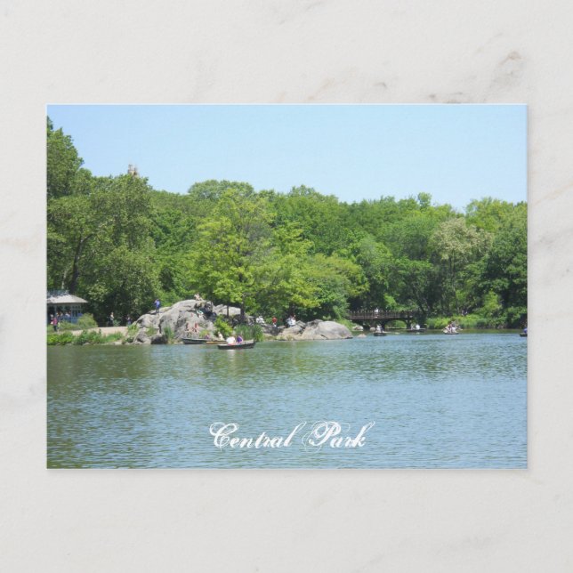 Central Park Sjö vykort Souvenir New York City (Framsida)