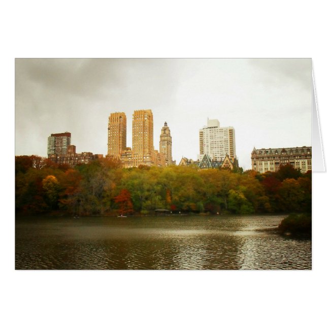 Central Park Skyline, New York City Hälsningskort (Framsidan Horizontal)