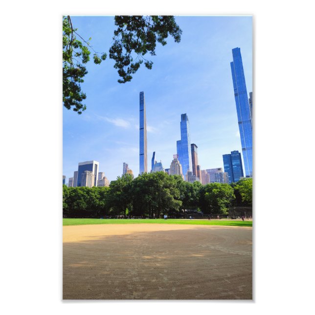 Central Park View – New York City Skyline Photogra Fototryck (Framsidan)