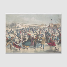 Central-Park, vintern. Skjutdammen. New York