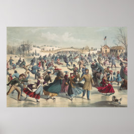 Central-Park, vintern. Skjutdammen. New York Poster