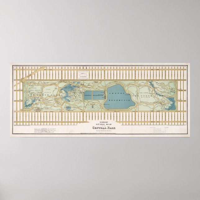 Central parkeringsplan poster (Framsidan)