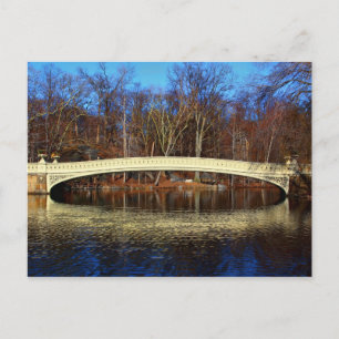 Central Park's Bow Bridge Photo Vykort