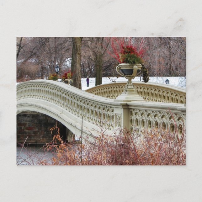 Central Park's Bow Bridge Photo Vykort (Framsida)