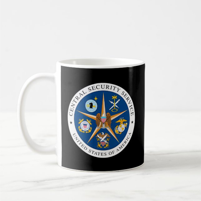 Central säkerhetstjänst Css Nsa Intelligence Vete Kaffemugg (Vänster)