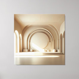 Central Sphere Composition Canvastryck