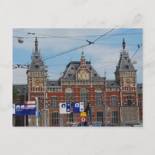 Central Station Amsterdam Vykort