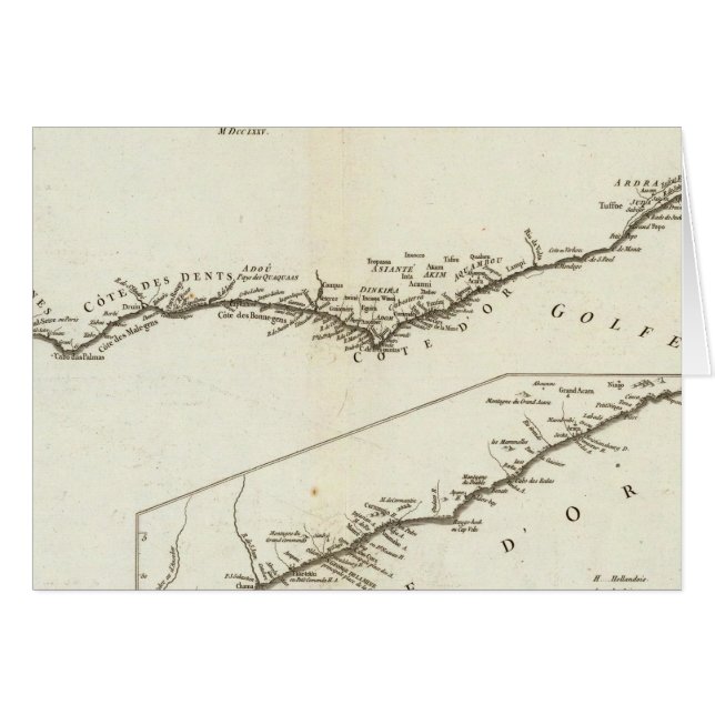 Central Väster-Afrika Hälsningskort (Framsidan Horizontal)