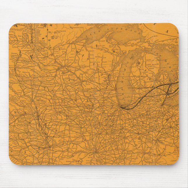 Central Vermont Railroad, förbindelser Musmatta (Framsidan)