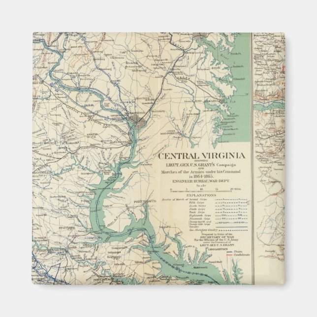 Central Virginia 18641865 Magnet (Framsidan)