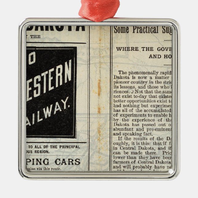 Centrala Dakota Julgransprydnad Metall (Framsidan)