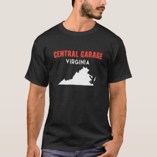Centrala Garage Virginia USA Stat Amerika Resa V T Shirt