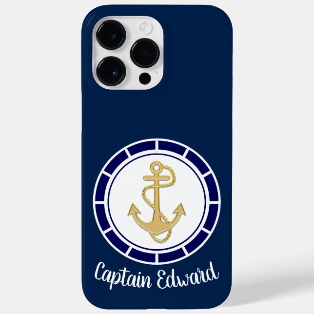 Centrala Golden Anchor Navy Blue Nautical (Baksida)