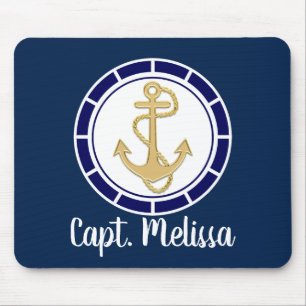 Centrala Golden Anchor Navy Blue Nautical Musmatta