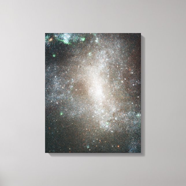 Centrala området i den barröda spiral-galaxen canvastryck (Framsida)