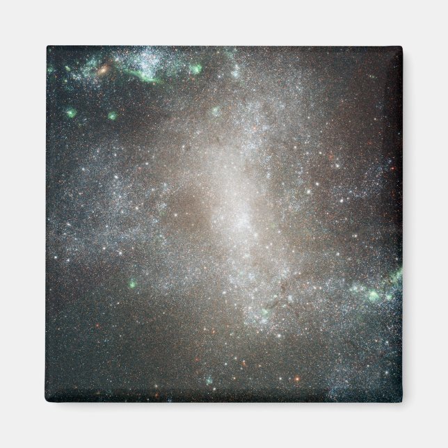 Centrala området i den barröda spiral-galaxen magnet (Framsidan)