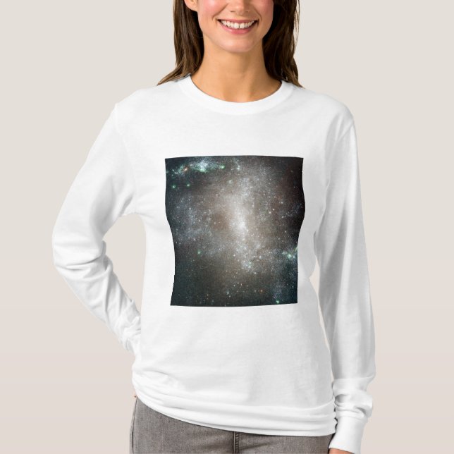 Centrala området i den barröda spiral-galaxen tee (Framsida)