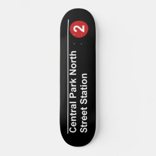 Centrala parkens norra tunnelbanan-tecken mini skateboard bräda 18,5 cm