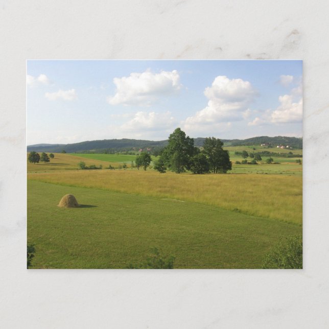 Centrala serbiska jordbruk vykort (Framsida)