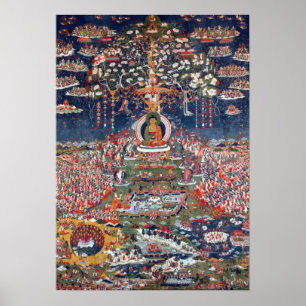 Centrala Tibet Amitabha, Westerna Buddha Poster