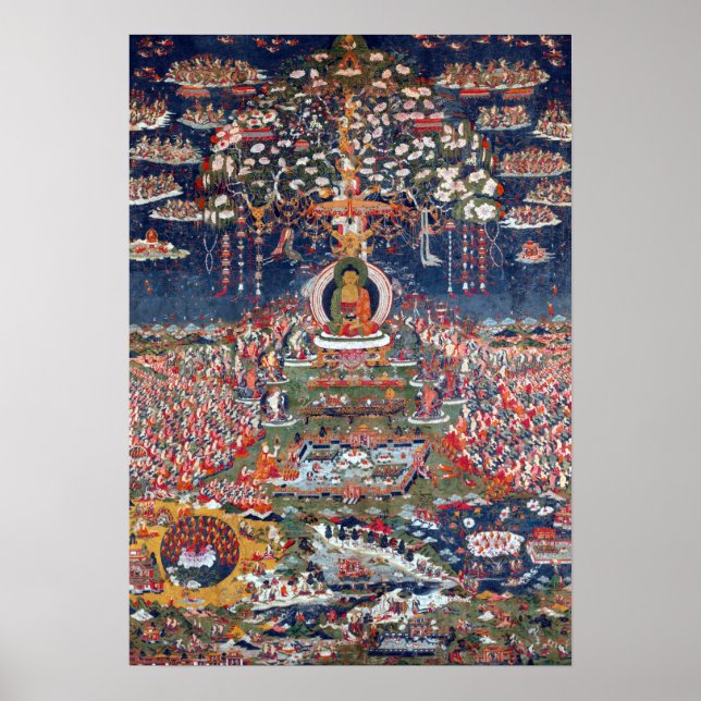 Centrala Tibet Amitabha, Westerna Buddha Poster (Framsidan)