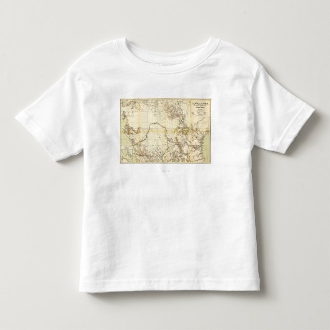 CentralAfricaPanoramic MapCentral afrika Tee Shirt (Framsida)
