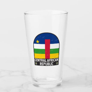Centralafrikanska republiken Emblem Distress Glaskopp