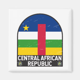 Centralafrikanska republiken Emblem Distress Magnet