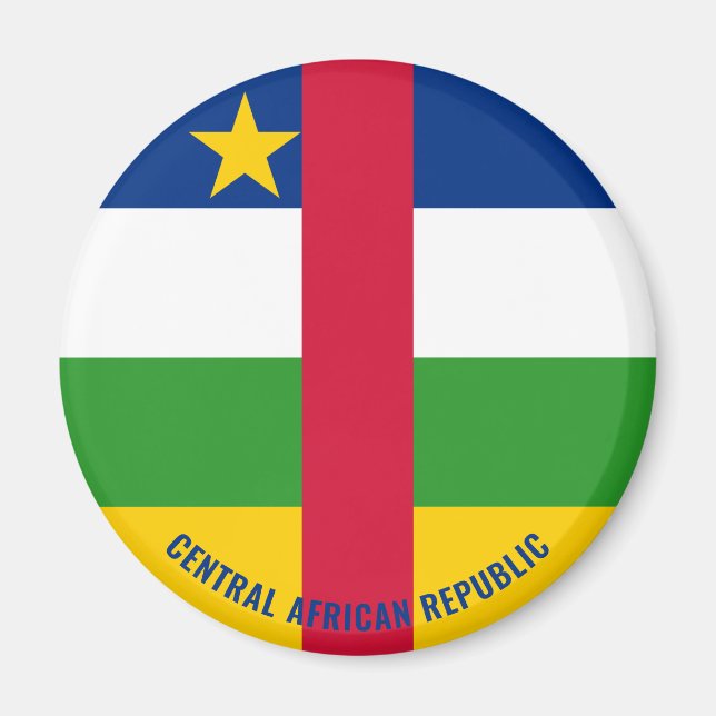 Centralafrikanska republiken Flagga Charming Patri Magnet (Framsidan)