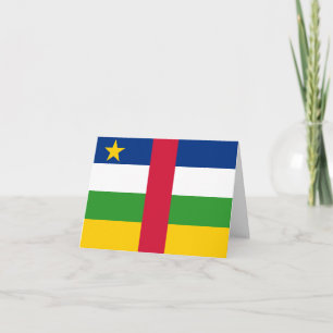 Centralafrikanska republiken Flagga Kort