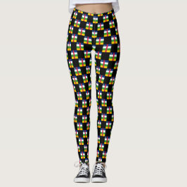 Centralafrikanska republiken Flagga Mönster Leggings