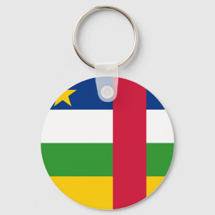 Centralafrikanska republiken Flagga Nyckelring