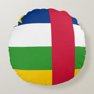 Centralafrikanska republiken Flagga Rund Kudde
