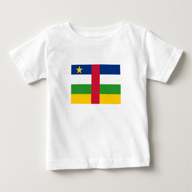 Centralafrikanska republiken Flagga T Shirt (Framsida)