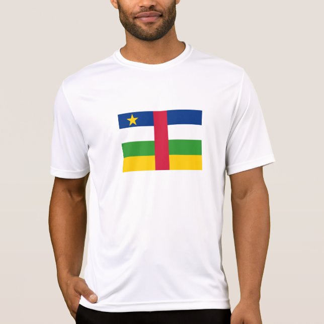 Centralafrikanska republiken Flagga T Shirt (Framsida)