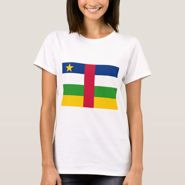 Centralafrikanska republiken Flagga T Shirt (Framsida)